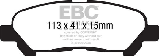 Ebc DP41838R EBC Yellowstuff Brake Pad Sets