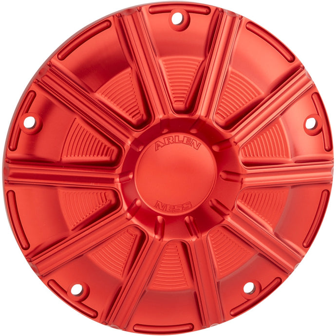 Arlen Ness 700-006 Derby Cover - 10-Gauge  - Red Anodized