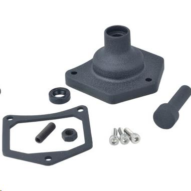 Drag Specialties 2110-0995 Solenoid End Cover/Starter Button for 1.2 and 1.4kW Starters - Black Wrinkle