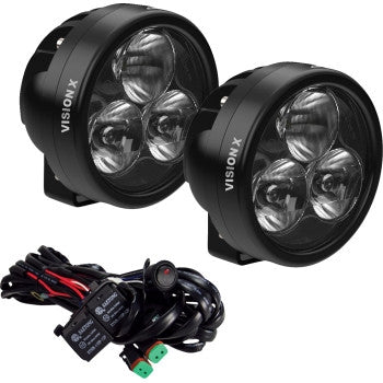 Vision X 9956206 Cannon Race Series 3 Hybrid Driving Light -  Clear Lenses