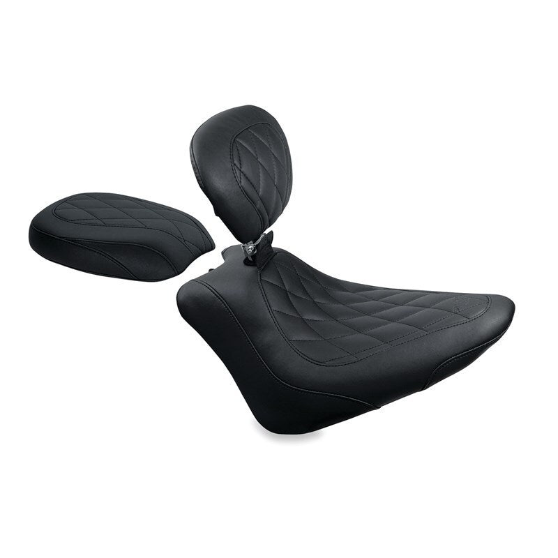 Load image into Gallery viewer, Mustang Motorcycle 79745 MMP Solo with Driver Backrest Diamond
