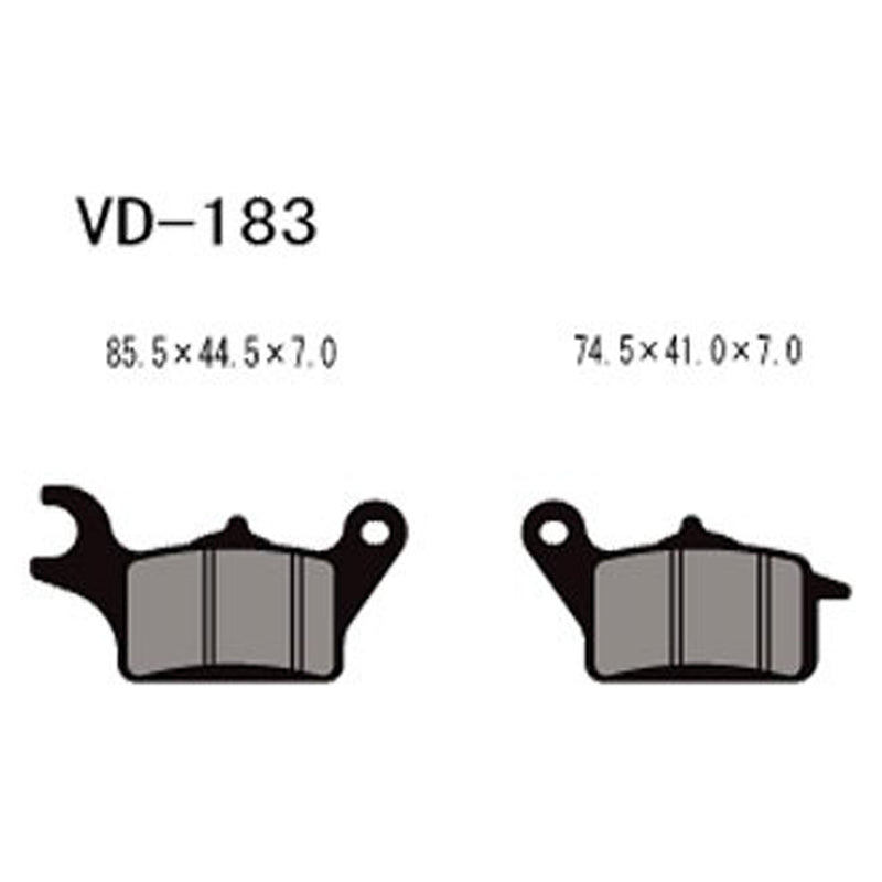 Load image into Gallery viewer, Vesrah VD-183 Organic Brake Pads
