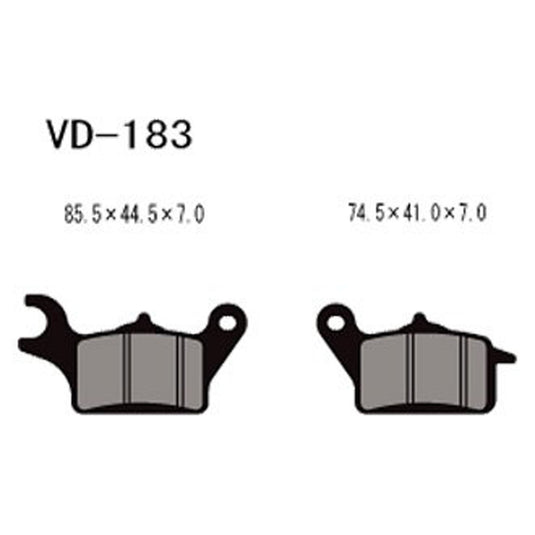 Vesrah VD-183 Organic Brake Pads