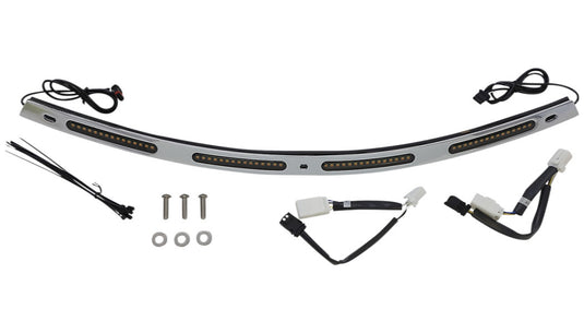 Custom Dynamics CD-WT2-01-C Windshield Trim with LED Turn Signals - Chrome - Standard Turn Signal
