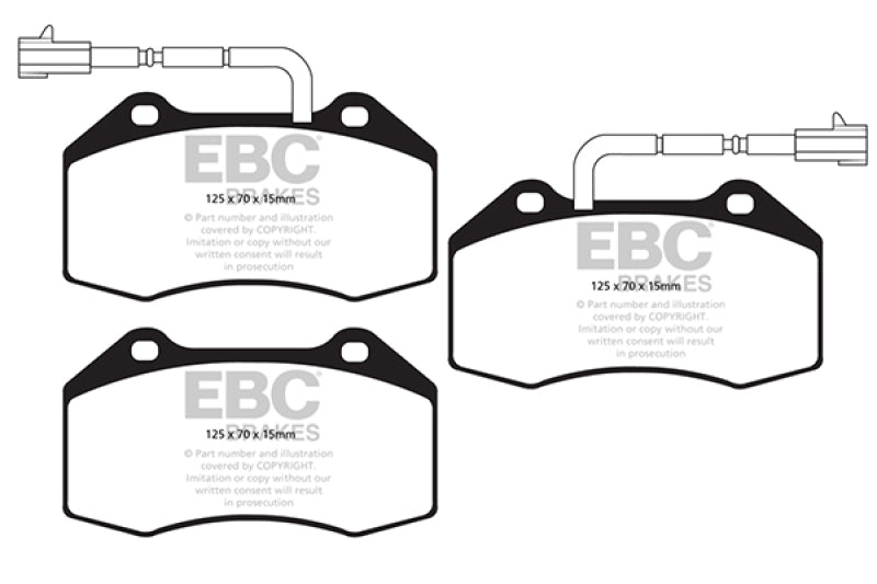 Load image into Gallery viewer, Ebc DP42021/2R EBC Yellowstuff Brake Pad Sets
