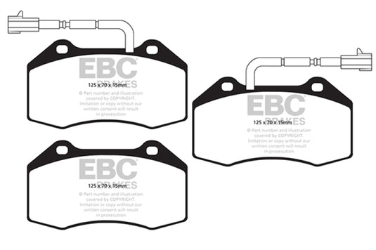Ebc DP42021/2R EBC Yellowstuff Brake Pad Sets