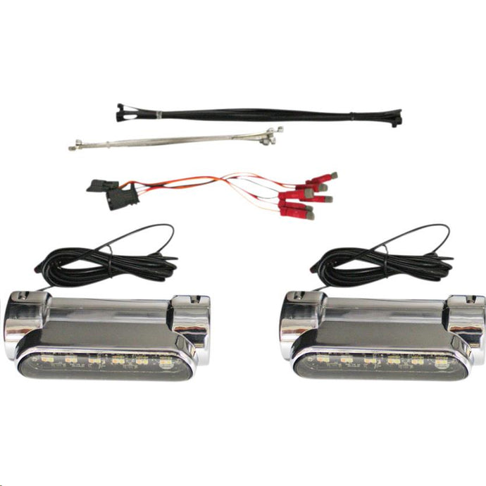Custom Dynamics CD-CB-AW-UNV-C Engine Guard LED - Chrome