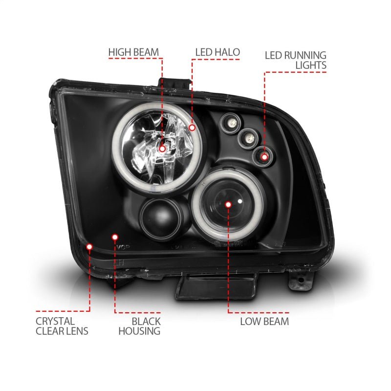 Load image into Gallery viewer, Anzo 121166 ANZ LED/Projector Headlights
