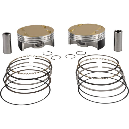 J.E. Pistons 394138 Powersports Ultra Series Piston Kit - Standard Bore 4.25in. - 10.25:1 Compression