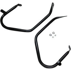 Drag Specialties 0505-1564 Low-Profile Saddlebag Guards - Gloss Black