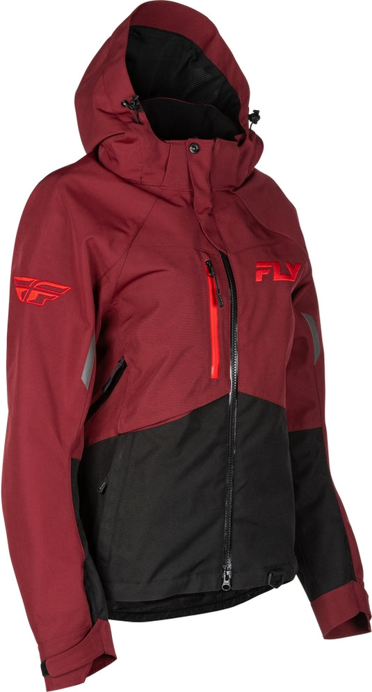 Fly Racing Carbon Womens Jacket (XXX-Large, Merlot/Red)