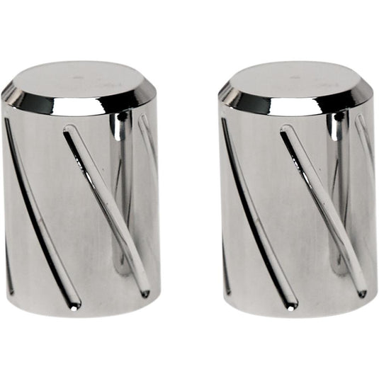 Pro Pad DSC-SPRL-LC Billet Docking Station Chrome Spiral Cover - 2pc. Long