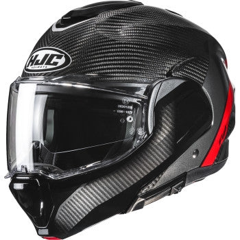 Load image into Gallery viewer, Hjc F100 Carbon Stan Helmet (Medium, Red (MC-1))
