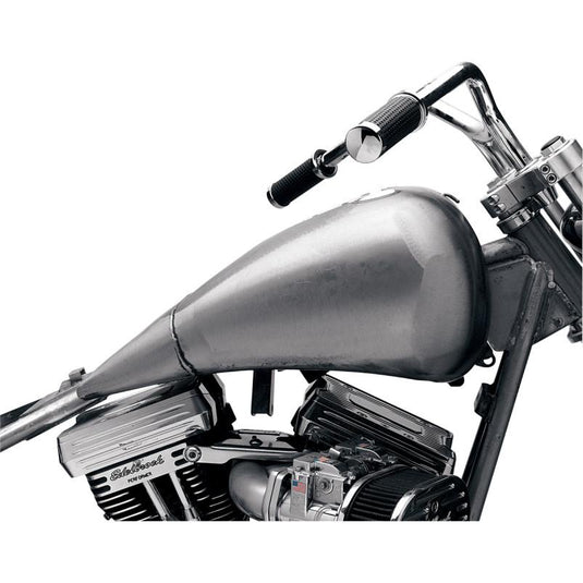 Drag Specialties 1914-1864 Dash Style One-Piece Gas Tank w/ Fuel Gauge Bung & Single Screw-In Cap - 2in. Extended