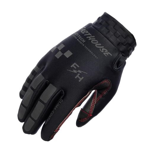 Fasthouse Toaster Gloves (XX-Large, Black/Black)