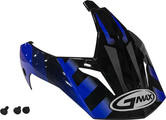 G-Max Visor for GM11D 15 Helmet - Black/Blue