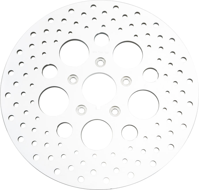 Harddrive 144626 Drilled Vented Rear Brake Rotor - Stainless Steel Polished