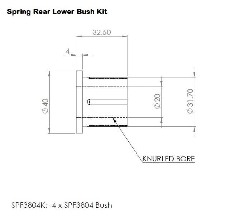 Load image into Gallery viewer, Superpro SPF3804K SPR Bushings - Leaf Spring
