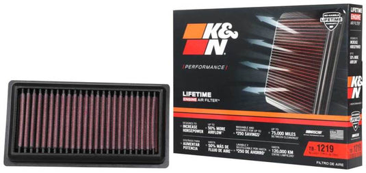 K&N Engineering TB-1219 KN Motorcycle Direct Fit Air Filters