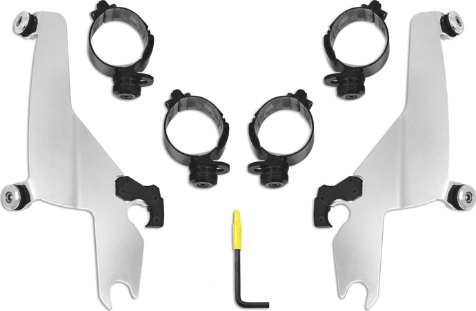 Memphis Shades MEK2047 Trigger-Lock Mount Kit for Sportshield Windshields - Polished