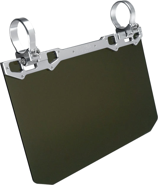 Axia Alloys MODNDSVT-C 12in. x 8in. Sun Visor with Tinted Shield - Silver