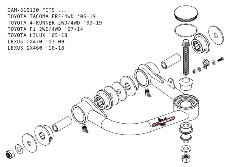 Load image into Gallery viewer, Camburg CAM-310130 CMB Uniball Upper Arms
