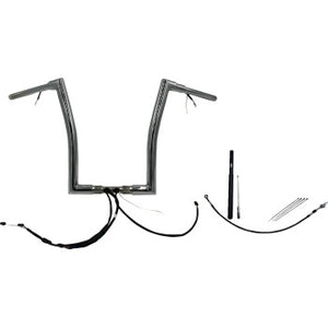 Fat Baggers, Inc. 612916 1-1/2in. Plug and Play EZ Install Flat Top Handlebar Kit - Chrome