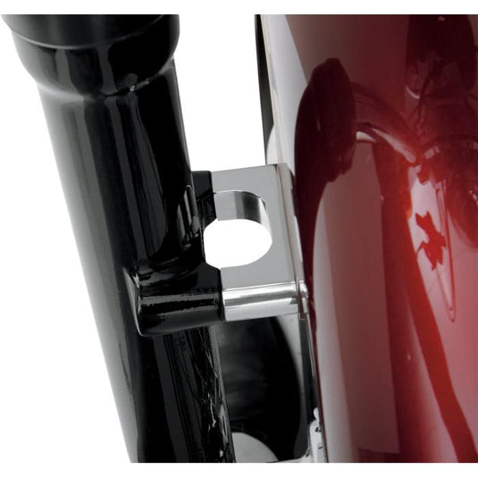 Klock Werks KWFS-02-0106-C Tire Hugger Front Fender Mounting Blocks for 21in. Tire - Chrome Finish