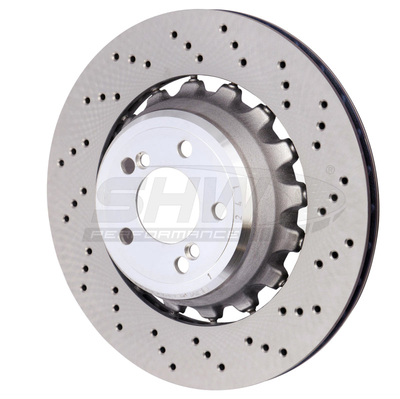 Load image into Gallery viewer, Shw Performance BRR48504 SHW Drilled Lightweight Rotors
