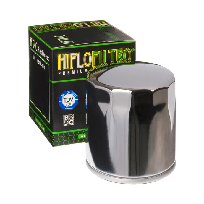 Hiflo HF174C Oil Filter - Chrome