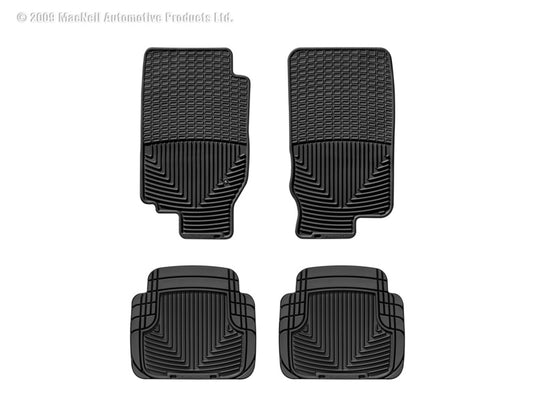 Weathertech W30-W50 WT Rubber Mats - Front - Blk