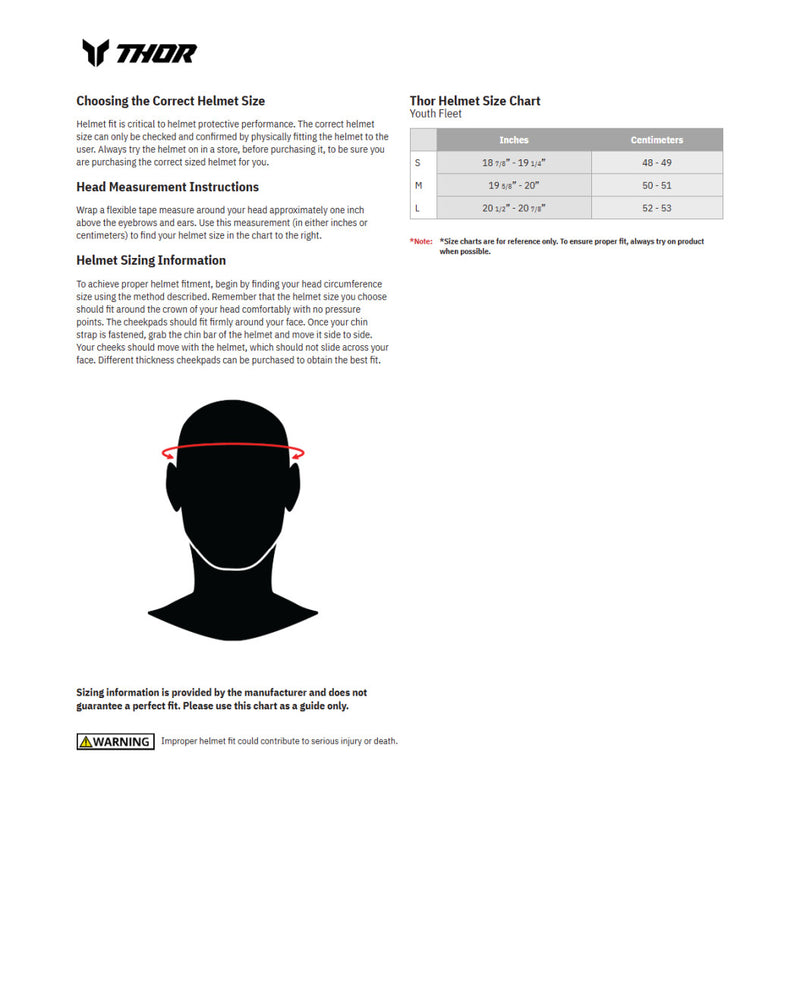 Load image into Gallery viewer, Thor Fleet Whiteout Youth Helmet
