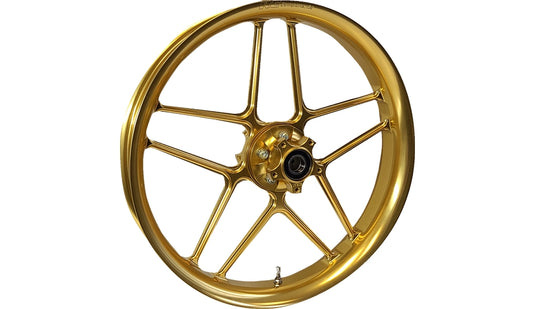 Rc Components 213-140G-F Laguna Aluminium Front Wheel - Dual Disc - Gold - 21in. x 3.5in.