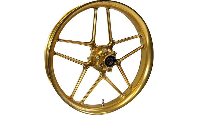 Rc Components 193-140G-F Laguna Aluminium Front Wheel - Dual Disc - Gold - 19in. x 3in.