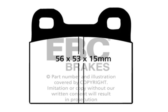 Ebc DP4105R EBC Yellowstuff Brake Pad Sets