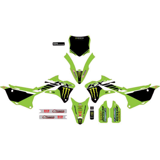 Dcor 20-20-144 Monster Energy Complete Graphics Kit - Black Background