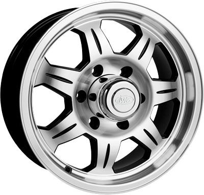 Awc 870-24012 870 Series Aluminum Trailer Wheel - 12x4 - 5/4.5