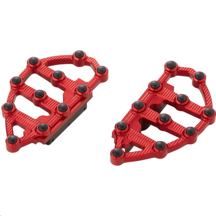 Arlen Ness 06-898 Passenger Floorboards - Red Anodized