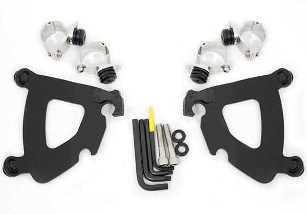 Memphis Shades MEB1993 Trigger-Lock Mount Kit for Gauntlet Fairing - Black