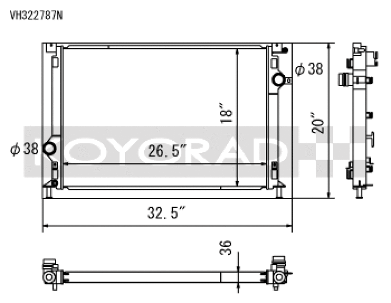 Load image into Gallery viewer, Koyo VH322787N KOY Racing Radiators
