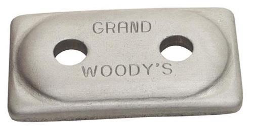 Woodys ADG-3775-48 Double Grand Digger Aluminum Support Plates - 5/16in. - Natural (48pk.)
