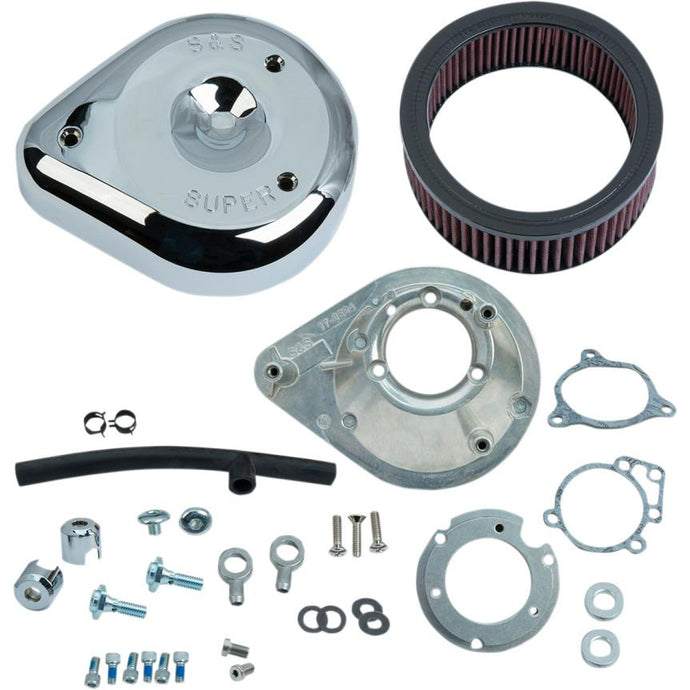 S&S Cycle 170-0305B Teardrop Air Cleaner Kit - Chrome