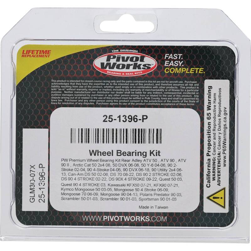 Load image into Gallery viewer, Pivot Works 25-1396-P PIV Wheel Bearing Kit
