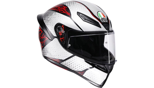 Agv K1 S Speedarmor Helmet (Large, Matte Black/Gray/Red)