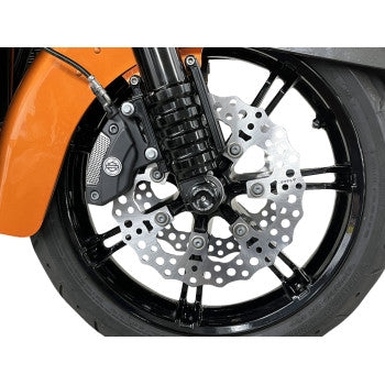 Arlen Ness 300-043 Jagged Floating Rotor - Silver