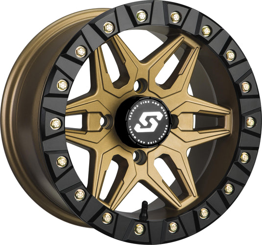 Sedona A72BZ-47037-52S Split Six Beadlock Wheel - 14x7 - 5+2 Offset - 4/137 12mm Tapered - Bronze