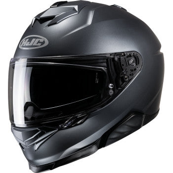 Hjc i71 Solid Helmet (X-Large, Semi Flat Anthracite)