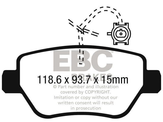 Ebc DP32258C EBC Redstuff Brake Pad Sets