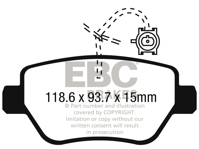 Load image into Gallery viewer, Ebc DP32258C EBC Redstuff Brake Pad Sets
