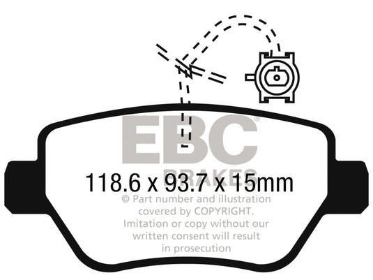 Ebc DP32258C EBC Redstuff Brake Pad Sets